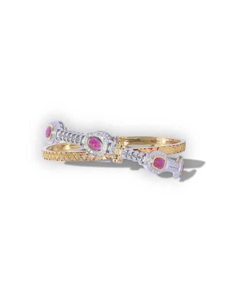 BERRILICIOUS RUBY ROSE CUT BANGLE