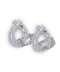 OVAL DIAMOND HOOP EARRINGS