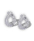 OVAL DIAMOND HOOP EARRINGS