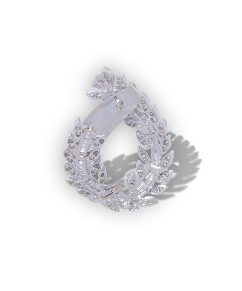 OVAL DIAMOND HOOP EARRINGS