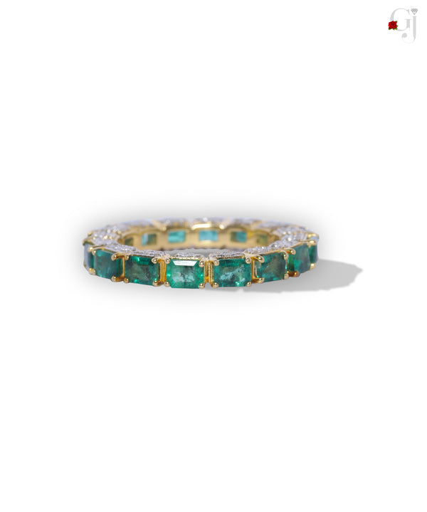 EMERALD PREZZIE BAND RING