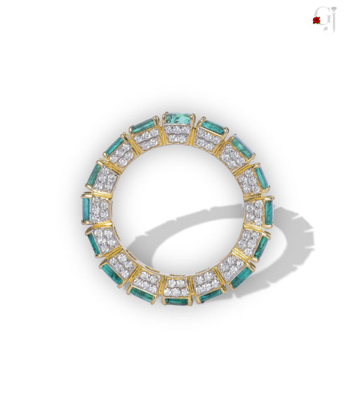 EMERALD PREZZIE BAND RING