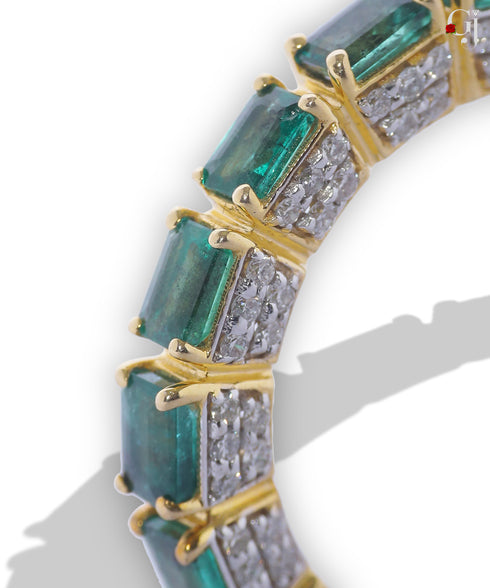 EMERALD PREZZIE BAND RING