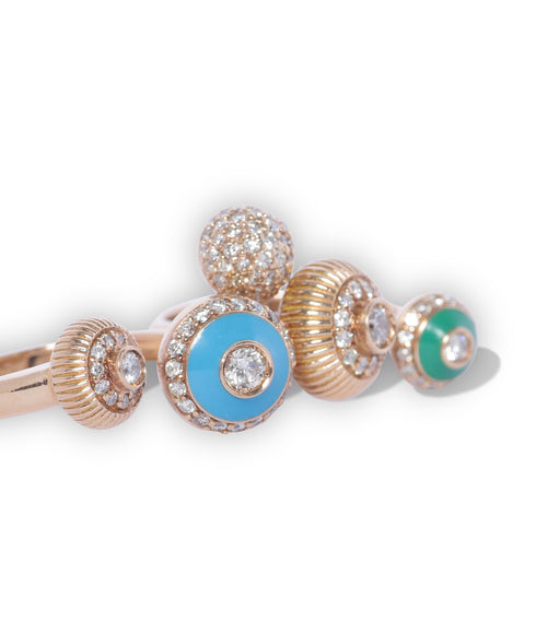 DOUBLE FINGER ENAMEL RING