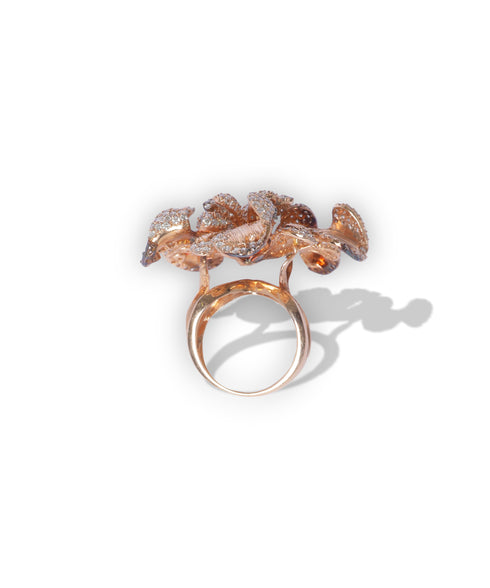 BOWLED OVER GOLD RING