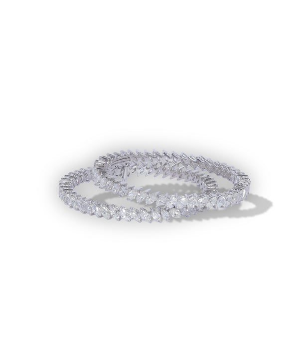 MARQUISE DIAMOND KEEPSAKES BANGLE PAIR