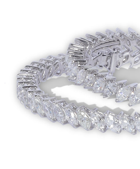 MARQUISE DIAMOND KEEPSAKES BANGLE PAIR