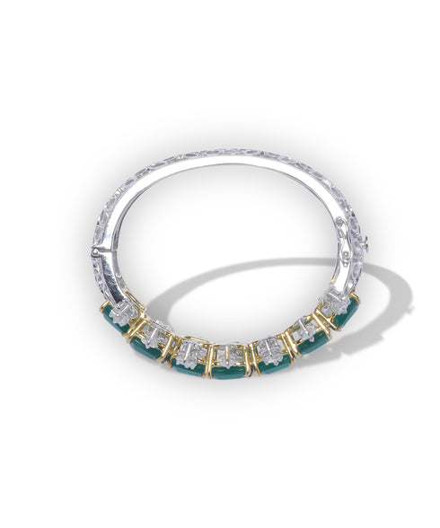 GREEN CROWN DIAMOND BRACELET