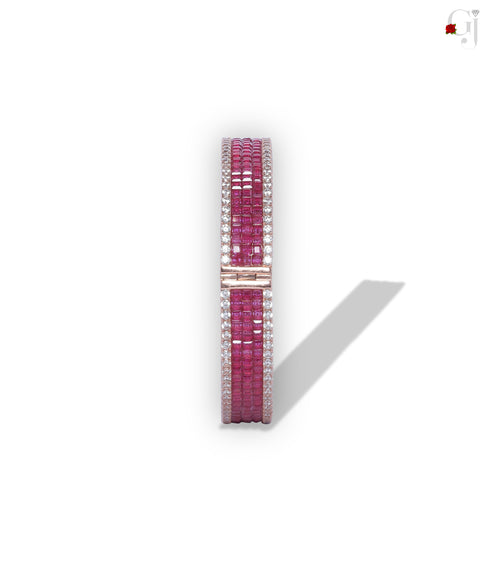 SILVER RUBY BRACELET