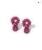 SILVER RUBY ICONIC EARRINGS