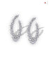 SILVER LUXURY CURVED EARRINGS