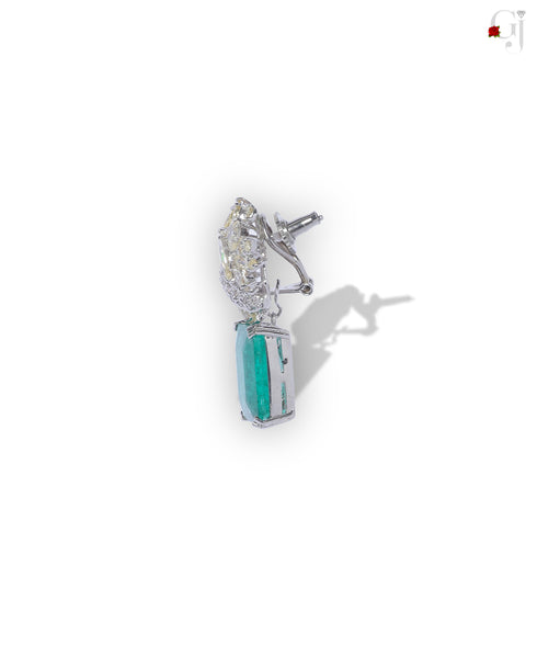 SILVER GREEN DANGLERS