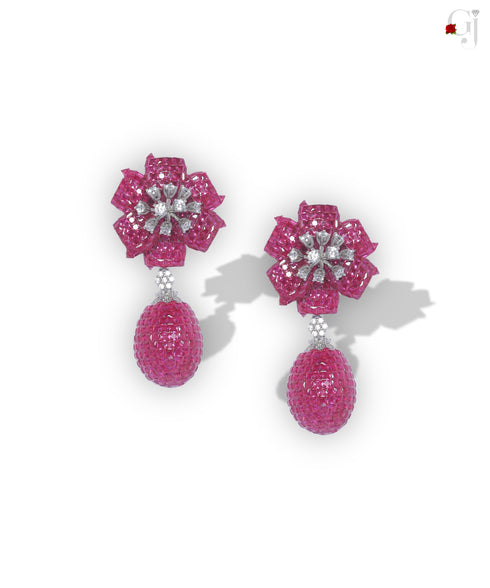 SILVER ART DECO DANGLERS