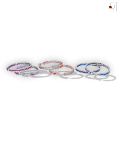 SILVER HOOPS EARRINGS