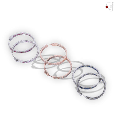 SILVER HOOPS EARRINGS