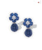 SILVER SAPPHIRE ICONIC EARRINGS